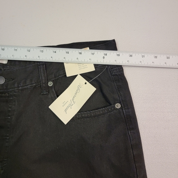 Universal Thread Super Wide Leg Relaxed Hip & Thigh Mid-Rise Size 16 Black - Picture 6 of 6